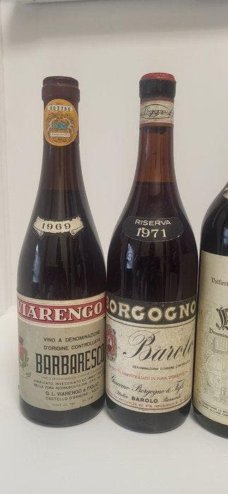 1969 Viarengo, 1971 Borgogno, 1974 Valfieri, 1987