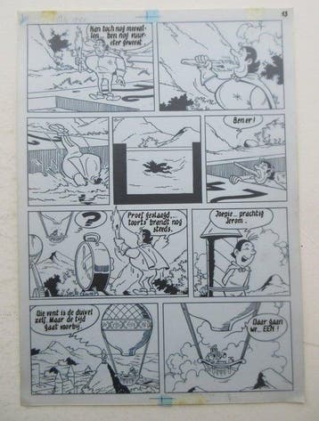 Jerom 35 - Het spannend spel + originele pagina (p.13) - 1, Boeken, Nieuw