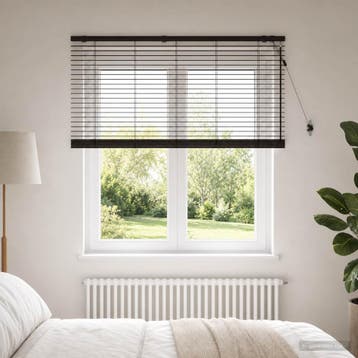 vidaXL Venetiaanse jaloezie Donkerbruin 140 x 160 cm 35 mm, Verzenden, Nieuw