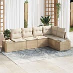 vidaXL Tuinbank Set met opslag 5 pcs Beige en Crème poly, Tuin en Terras, Tuinsets en Loungesets, Verzenden, Nieuw