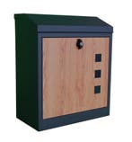 Brievenbus Pakketten 52cm Metaal | Antraciet | OP=OP, Tuin en Terras, Staal, Nieuw, Ophalen of Verzenden, Wandbrievenbus