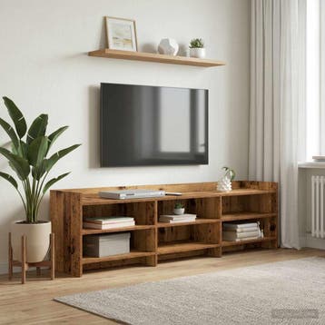 vidaXL TV Kast 168 x 33 x 47 cm Oud hout Bewerkt hout, Verzenden
