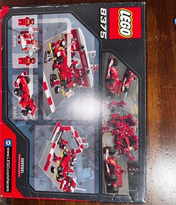 Lego Set - 8375 - Cars - Ferrari f1 pit stop, Nieuw