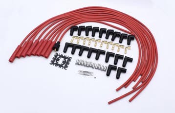 8.5mm Spark Plug Wire Set V8 - straight boots red, Auto-onderdelen, Ophalen of Verzenden, Nieuw