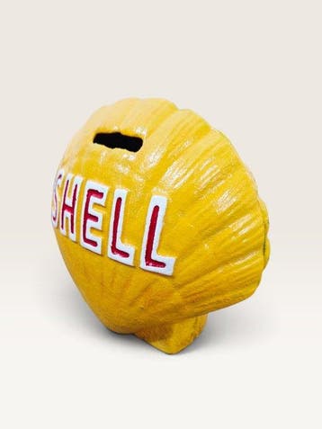Spaarpot - Gietijzer - Shell, Antiek en Kunst
