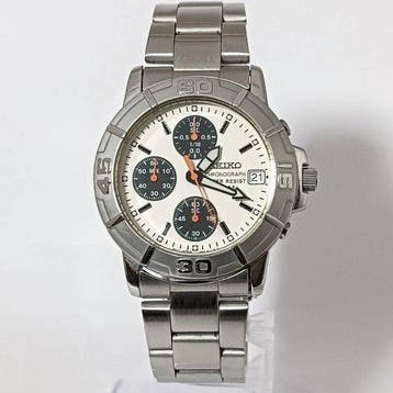 Seiko - Chronograph Watch - White Dial - Quartz - Sans prix