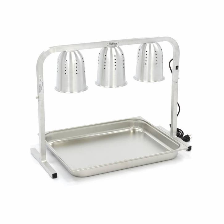 Warmtebrug - 3 Lampen - incl. Lampen en 1x 2/1 GN Bak, Zakelijke goederen, Horeca | Keukenapparatuur, Nieuw in verpakking, Fornuis, Frituur en Grillen