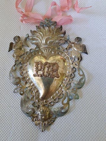 Antique Ex-voto - Argent 925 - 1950-1960, Antiek en Kunst
