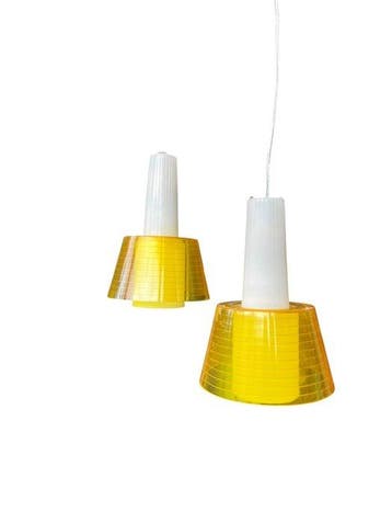Erco - Plafondlamp (2) - Acryl - Vintage lampen