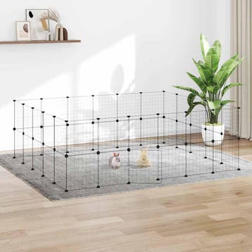 vidaXL Huisdierenkooi met deur 44 panelen 210x175x70 cm, Dieren en Toebehoren, Verzenden, Nieuw