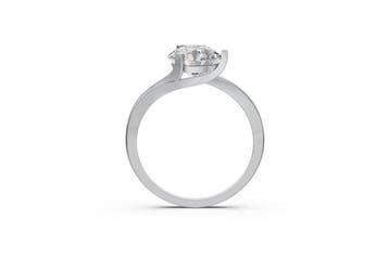 Ring - 14 karaat Witgoud - 2.11ct. tw. Diamant (Lab-grown), Handtassen en Accessoires, Ringen, Nieuw