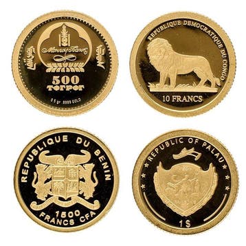 Congo, Mongolië, Benin, Palau. 2006/2008 - Masterpieces of
