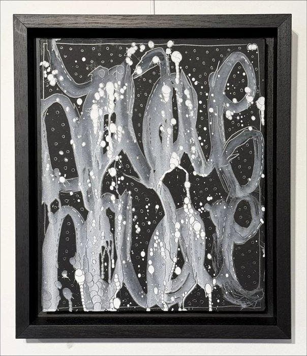 Jonone (1963) - Composition en noir (original artwork), Antiquités & Art, Art | Peinture | Moderne