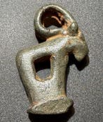 Oud-Grieks Brons Extreem zeldzame zoomorfe figurine-amulet, Antiek en Kunst