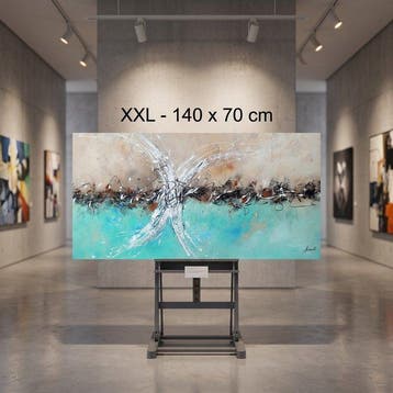Monika Spiewak - Abstract - Oil Painting Stretched On The