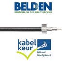 Belden CX9D0 Coax 9 DuoBond+ PVC Kabelkeur zwart per meter, Ophalen of Verzenden