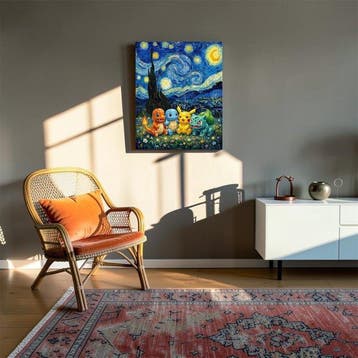 Naro - Canvas [L] - Pokémon Starry Brick Night, Nieuw