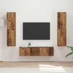 vidaXL Tv-meubelset 6 pcs Oud Hout Bewerkt hout, Huis en Inrichting, Verzenden, Nieuw