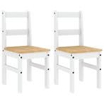 Eetkamerstoelen 2 st | OP = OP | 54% korting, Gebruikt, Twee, Verzenden, Wit