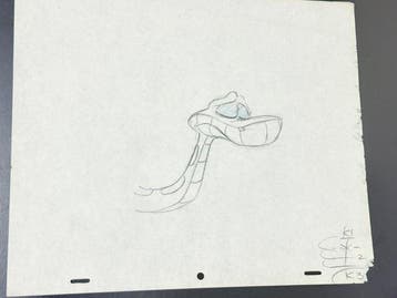 Walt Disney - Dessin danimation original de Kaa - Timon &