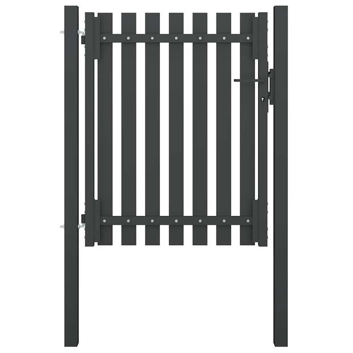 vidaXL Tuinhekpoort staal 100x100 cm antraciet, Jardin & Terrasse, Portes de jardin, Envoi