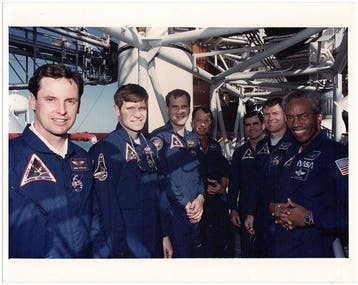 NASA - Crew members of Space Shuttle Discovery, 1991
