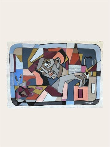 Aket Kubic (1989) - LE PRINTEMPS, 50X70