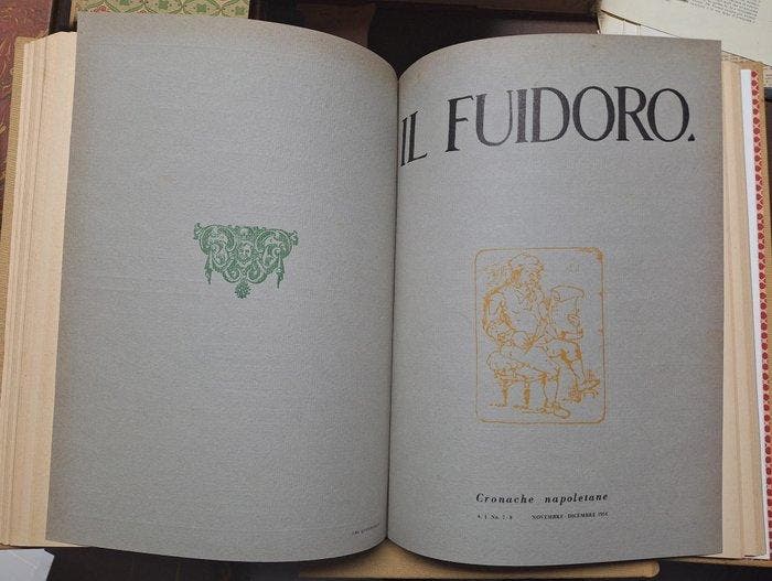 Gino Doria, Riccardo Filangieri e Fausto Nicolini. - Il, Antiquités & Art, Antiquités | Livres & Manuscrits