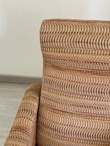 Fauteuil - Textiel, Hout - Een paar fauteuils uit de jaren