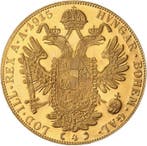 13,96 grams - Goud .980 - 4 Ducat Austria 1915 - 986‰, Postzegels en Munten