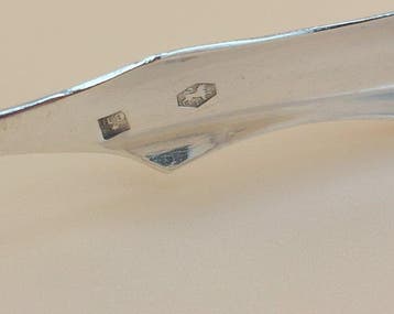Pince à sucre - Argent 835 - 1800-1850 - Pinces pour, Antiquités & Art