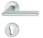 Hoppe deurklink Stockholm met 2 PC-plaatjes aluminium