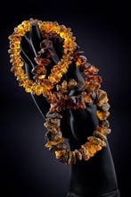 Ambre - Set of 3 Baltic Amber Stretch Bracelets – Polished