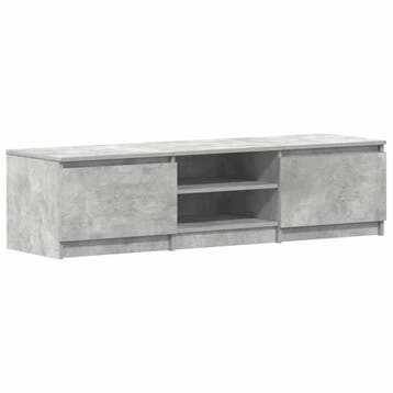 Tv-meubel betongrijs 140cm | Tweede kansje | OP = OP, 100 tot 150 cm, Trendy en tijdloos, Verzenden, Zo goed als nieuw