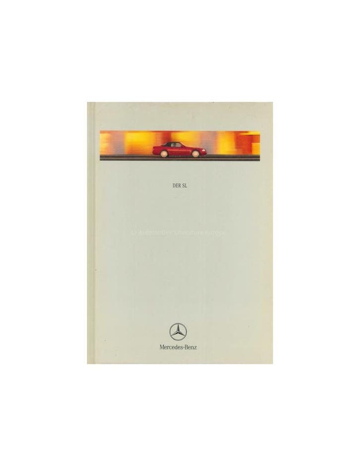 1999 MERCEDES BENZ SL HARDCOVER BROCHURE DUITS, Livres, Autos | Brochures & Magazines