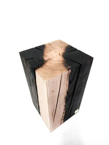 THE FOREST - Bijzettafel - Shou Sugi Ban - Eik - Handgemaakt