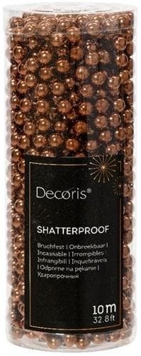 Parelketting Parelguirlande Espresso 8 mm rol 10 meter, Nieuw