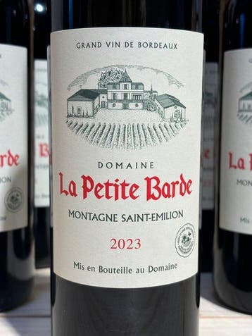 2023 Château la petite Barde - Saint-Émilion - 12 Flessen, Nieuw