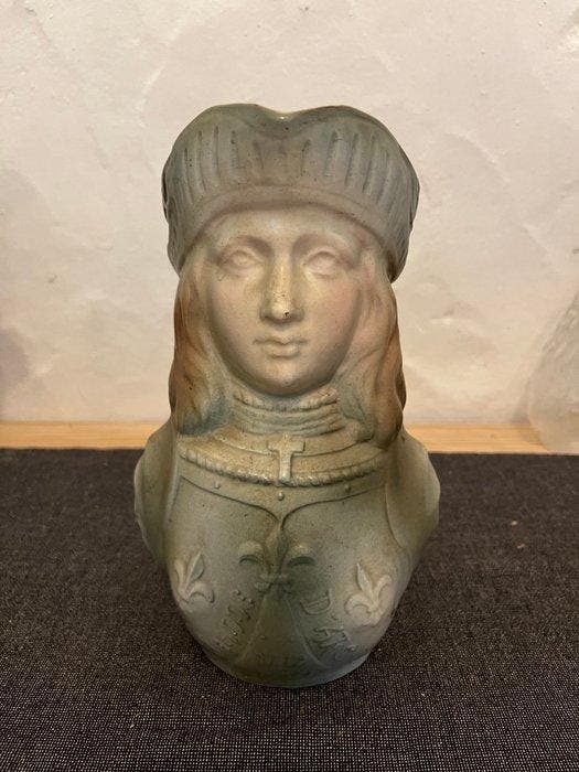 Décanteur - Porcelaine - Jeanne d’Arc barbotine, Antiquités & Art, Antiquités | Verre & Cristal