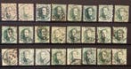 België 1863 - Leopold I - Selectie Getande Medaillons - 1c, Postzegels en Munten, Gestempeld
