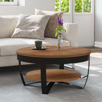 vidaXL Salontafel 65x65x32 cm massief acaciahout, Verzenden, Nieuw
