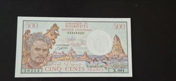 Djibouti. - 500, 1000 Francs - Various Dates (Zonder