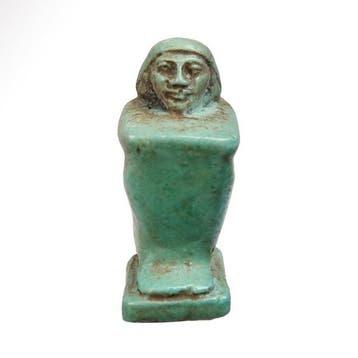 Oude Egypte, late periode Faience Zeldzaam miniatuur