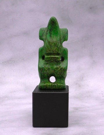 sculptuur, Hongshan Cultuur Alien achtige Gehoornde Godheid