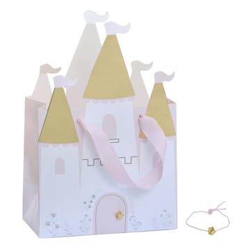 Uitdeeltasje Prinsessen Kasteel 16,5cm 5st, Hobby en Vrije tijd, Verzenden, Nieuw