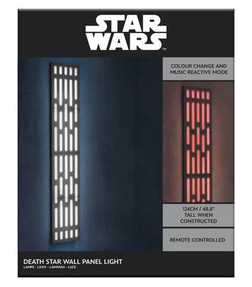 Star Wars Death Star Wall Panel Replica with Light 124 cm, Ophalen of Verzenden