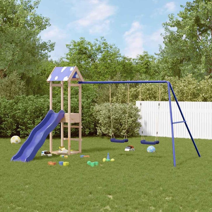 vidaXL Speelhuis massief grenenhout, Kinderen en Baby's, Speelgoed | Buiten | Speeltoestellen, Nieuw, Verzenden