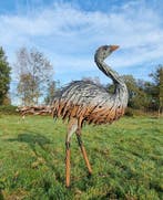 Figuur - Levensechte struisvogel - IJzer, Metaal