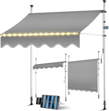 Klemluifel - Balkon luifel - Verticale luifel - 200 cm - LED, Verzenden, Nieuw