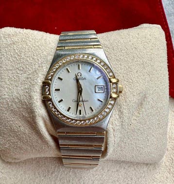 Omega - Constellation Quartz Diamond Bezel - Femme -, Nieuw